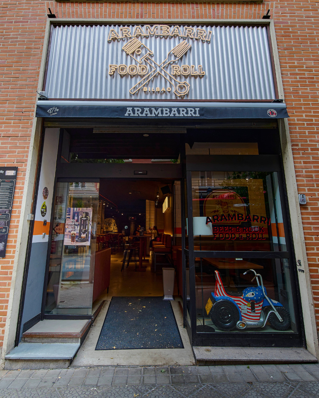 Restaurante con cocina americana en Urquijo